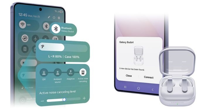Samsung Galaxy Buds4 are one ui8