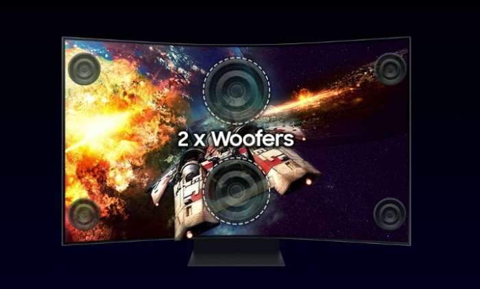 monitorul Samsung Odyssey Ark are audio performant
