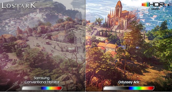 monitorul Samsung Odyssey Ark are multitasking