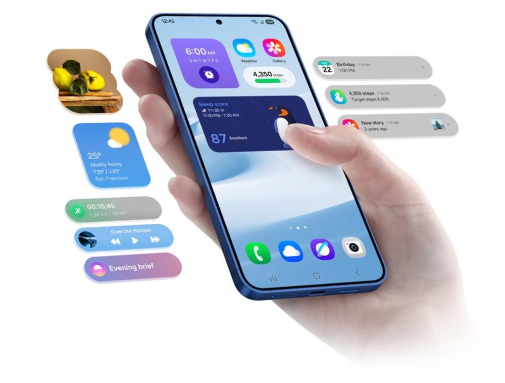 telefonul Samsung Galaxy S25+ 5G Dual SIM S936 are interfata ONE UI 7