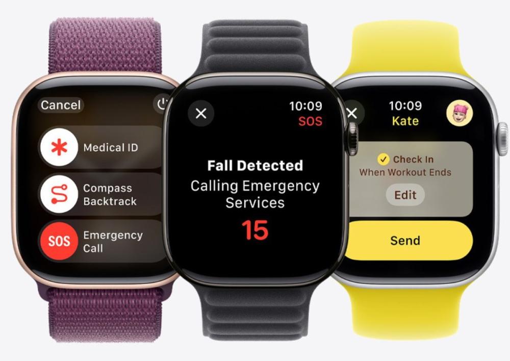 Cu detectarea căderilor și apeluri de urgență, Apple Watch 10 42mm Cellular Titanium este pregătit să acționeze când ai nevoie de ajutor.