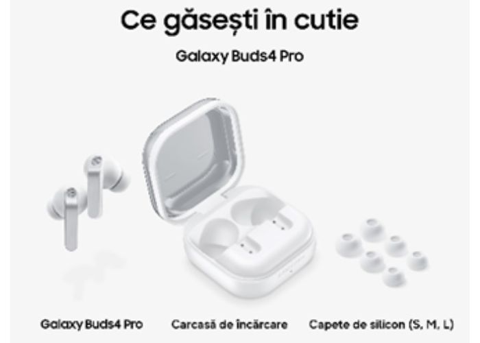buds4 pro ce este in cutie