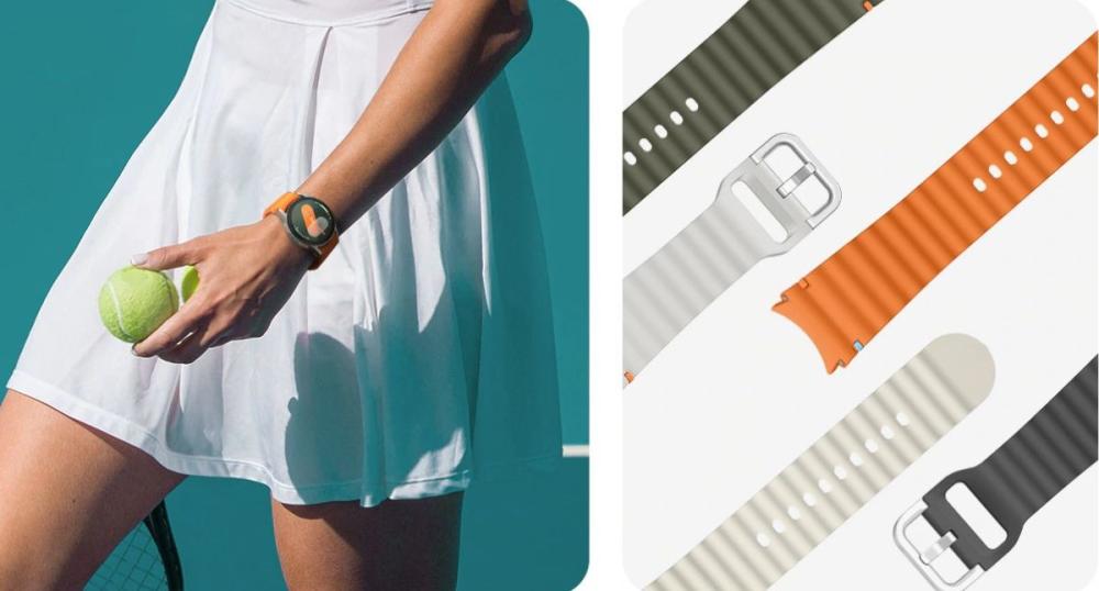 cureaua sport one-click samsung galaxy watch7 este confortabila si lasa pielea sa respire