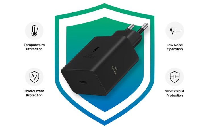 samsung incarcator retea 60w protectie scurtcircuit