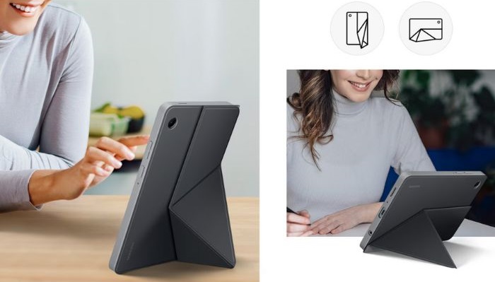 husa book cover samsung galaxy tab a11 este usor de folosit