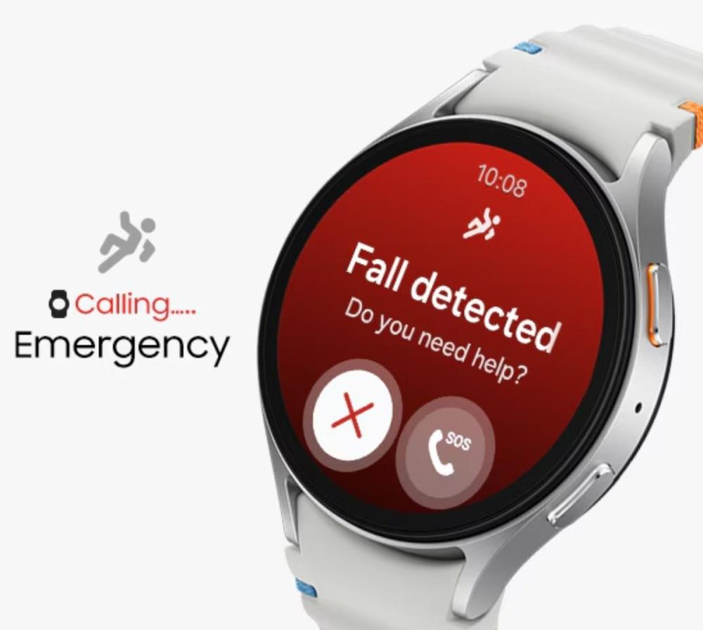Simte-te în siguranță cu ceasul Samsung Galaxy Watch7 Smartwatch 40mm, cu opțiunea de apelare a ajutorului și recomandare medicală în momentul unei căderi.