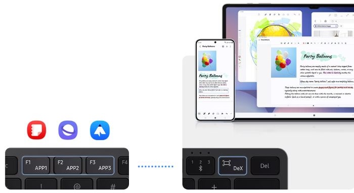tastatura samsung smart keyboard scurtaturi personalizate