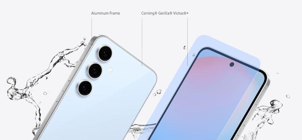 Cu Corning® Gorilla® Glass Victus®+ pe față și pe spate, Samsung Galaxy S24 FE 5G Dual SIM S721 este proiectat să reziste.