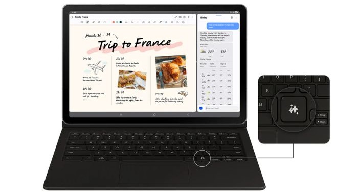 tableta samsung galaxy tab s10 lite are tasta dedicata ai
