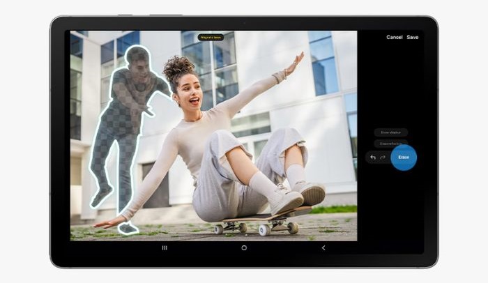 tableta samsung galaxy tab s10 lite are object eraser