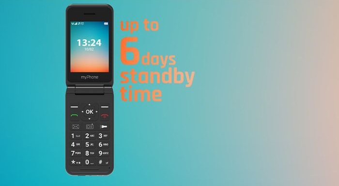 myPhone FLIP LTE, Dual SIM baterie puternica