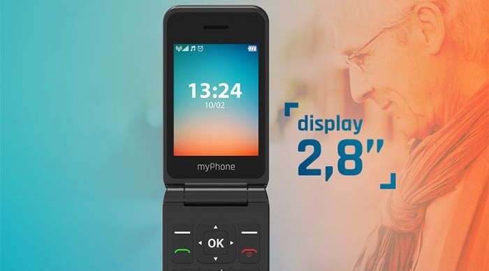 myPhone FLIP LTE, Dual SIM ecran mare