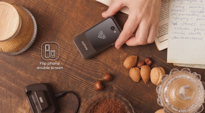 myPhone Harmony LTE flip praline