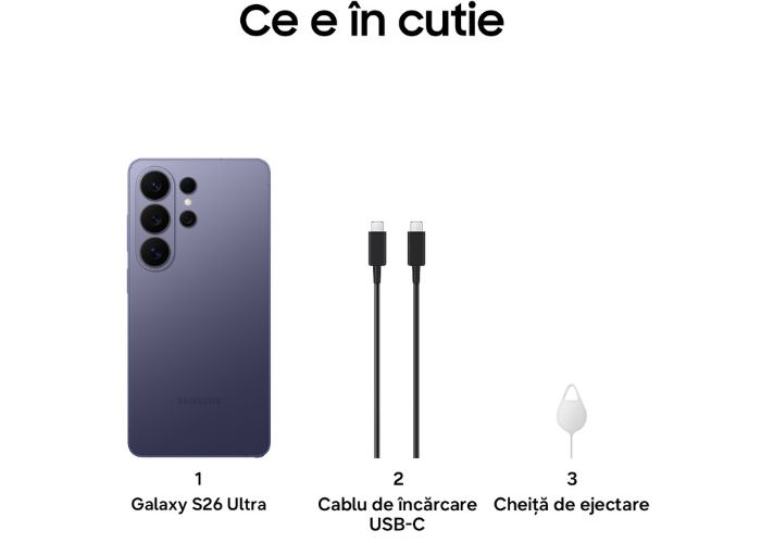 Samsung Galaxy S26 Ultra ce este in cutie