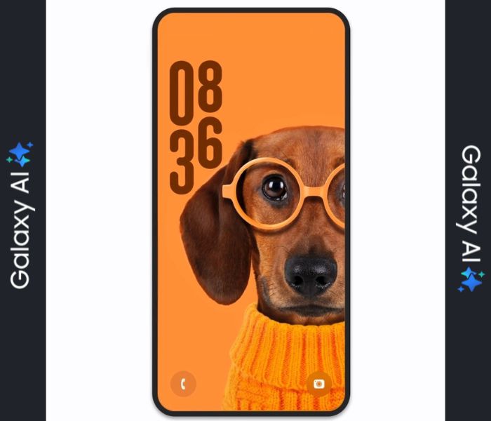 ceasul de pe ecranul blocat se muleaza dupa imagine cu samsung one ui 8