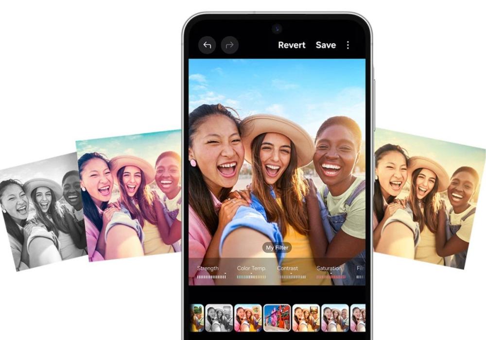 Aplică efecte retro, direct din galeria telefonului Samsung Galaxy A56 5G Enterprise Edition.