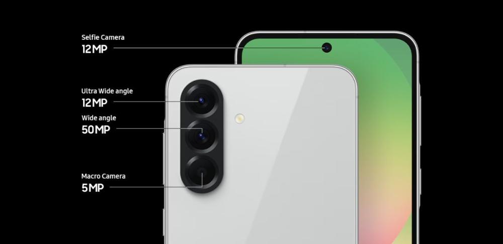 Surprinzi momentele importante cu camera principală de 50MP și camera frontală de 12MP a telefonului Samsung Galaxy A56.