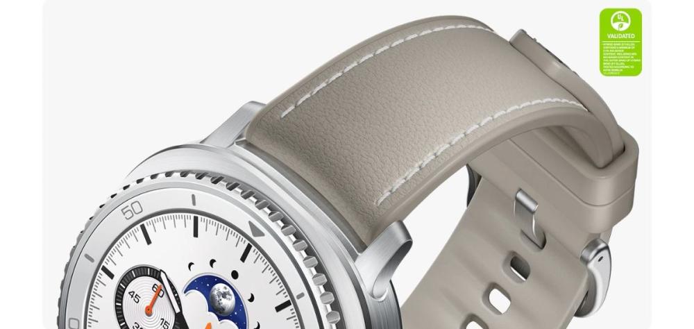 Cureaua Hybrid Samsung Galaxy Watch8 este fabricată dintr-o combinație de material de înaltă calitate și cauciuc durabil.