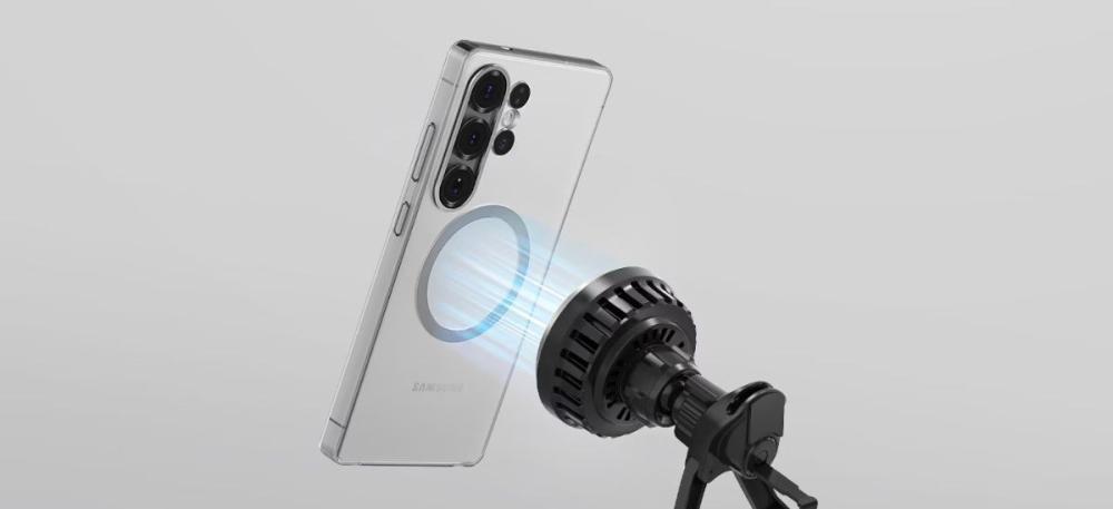 Datorită magneților puternici a încărcătorului Auto Wireless Samsung Qi2, dispozitivul rămâne ferm poziționat, fără riscul de a cădea.