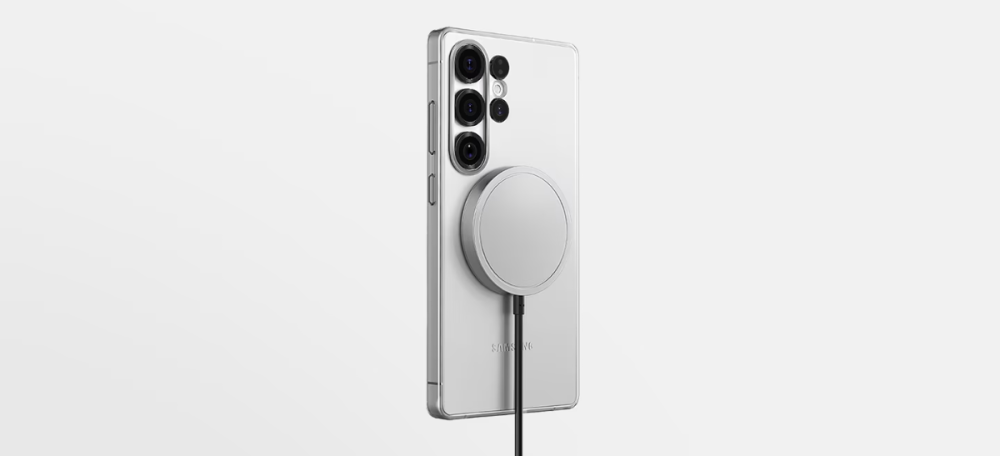 Magneții integrați a încărătorului wireless Samsung Single Universal Qi2, aliniază automat dispozitivul pentru o conexiune sigură.