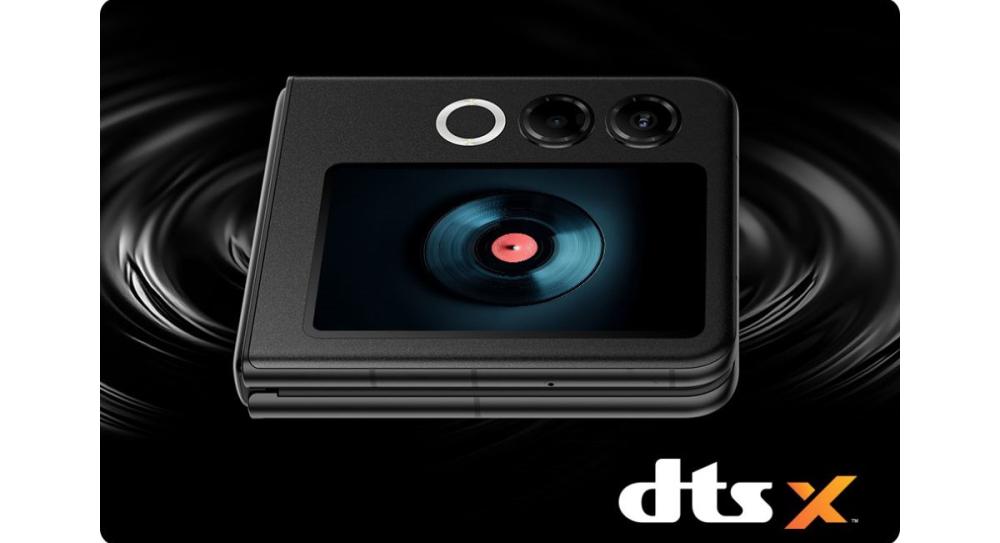 Telefonul ZTE nubia FLIP 2 5G dispune de difuzoare stereo duale cu tehnologie DTS:X® Ultra.