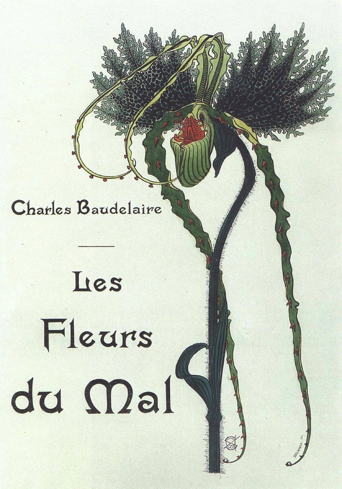 Ilustrație de Carlos Schwabe pentru o ediție din 1900 a ”Les fleurs du mal”