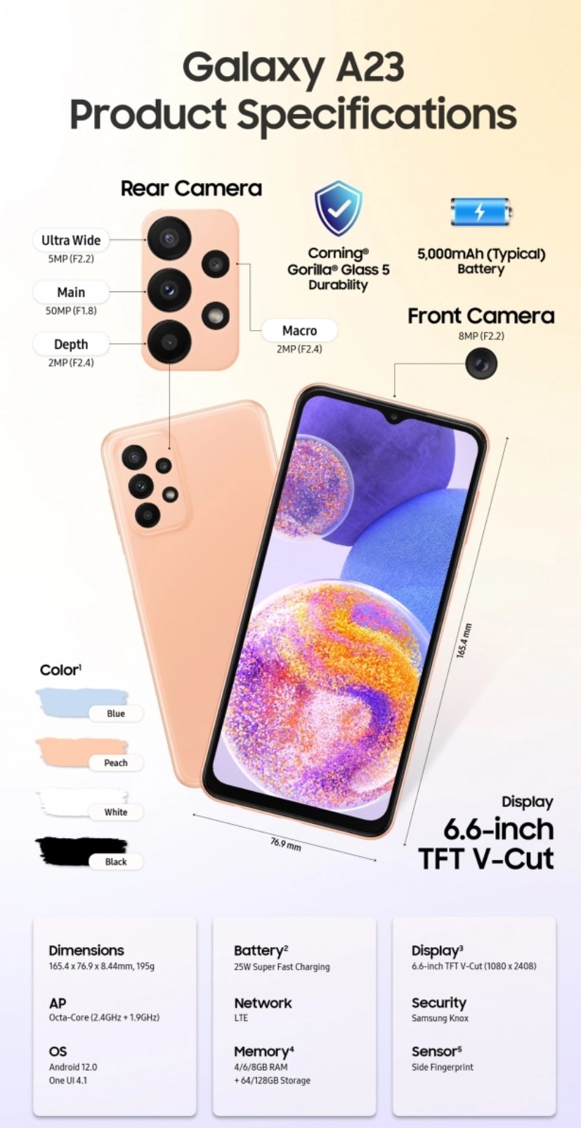 specificatii samsung galaxy a23 4g