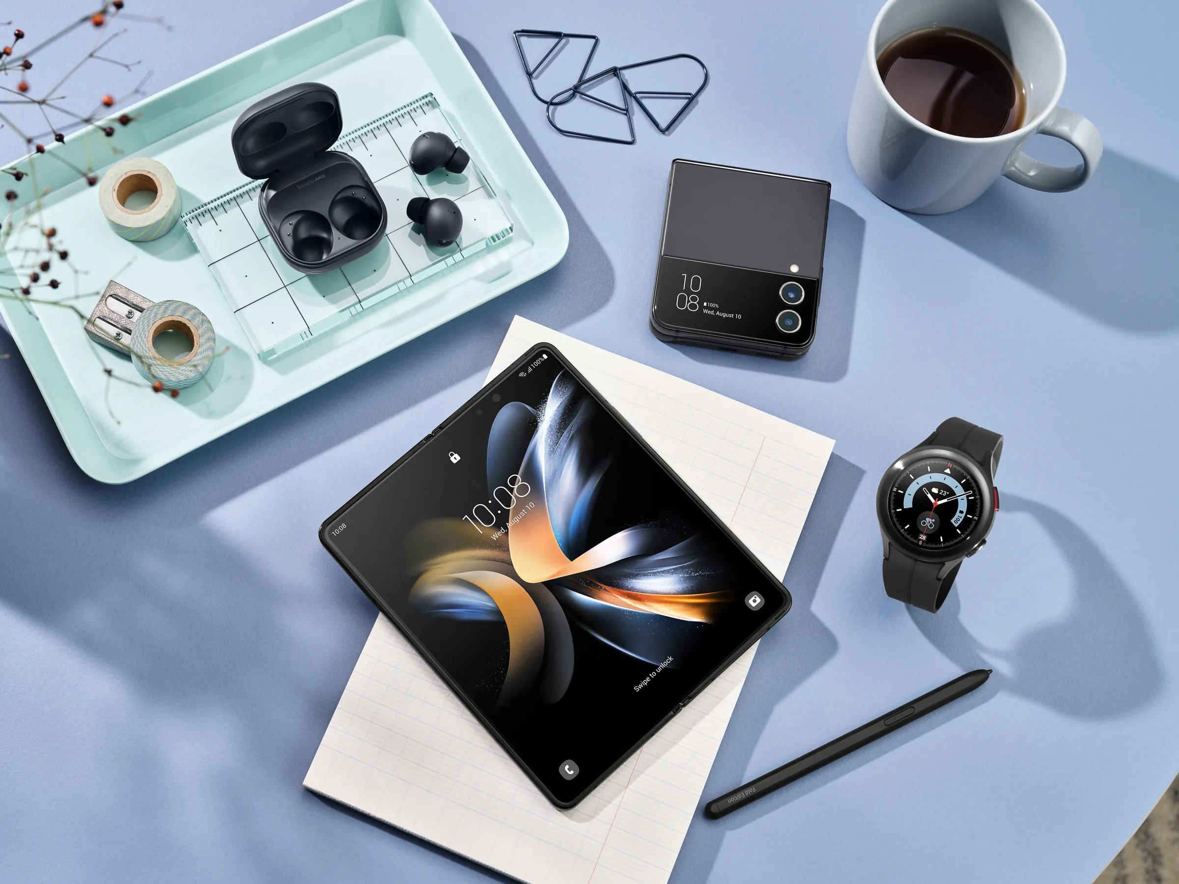 telefon galaxy fold4 smartwatch buds galaxy flip4