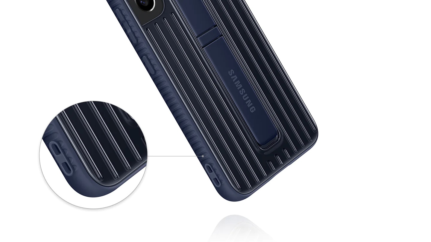husa protective standing samsung galaxy s22 5g s901 margini texturate