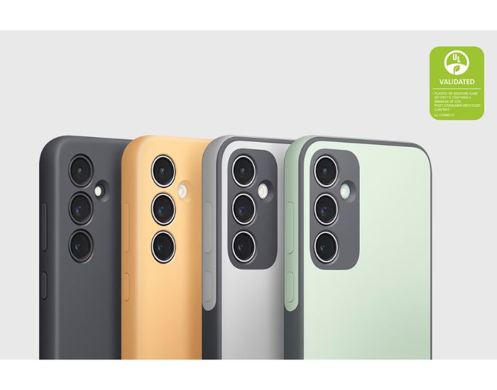 husa originala din silicon samsung galaxy s23 fe este disponibila in 4 culori vibrante