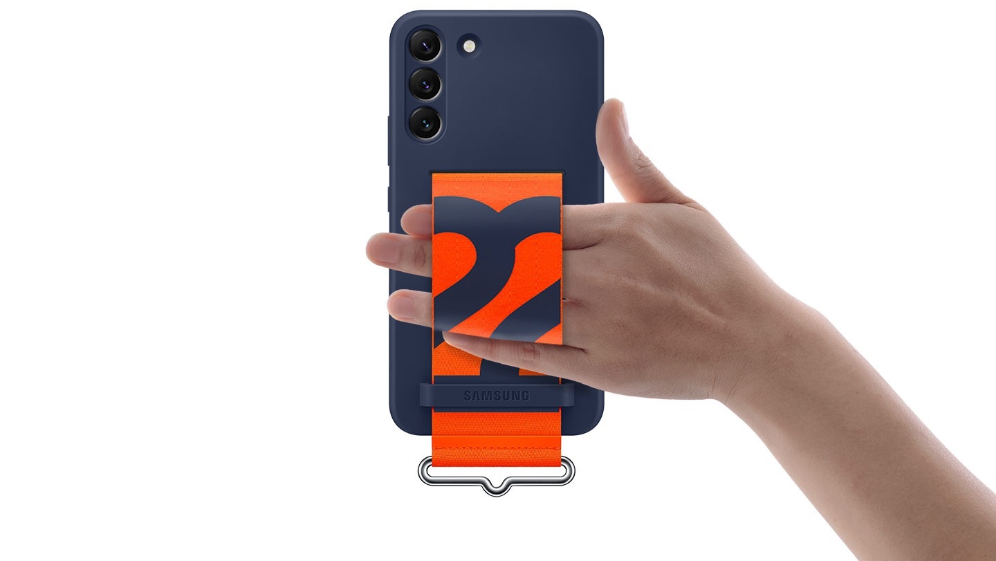 husa silicon cu strap samsung galaxy s22 5g s901 prindere curea de mana