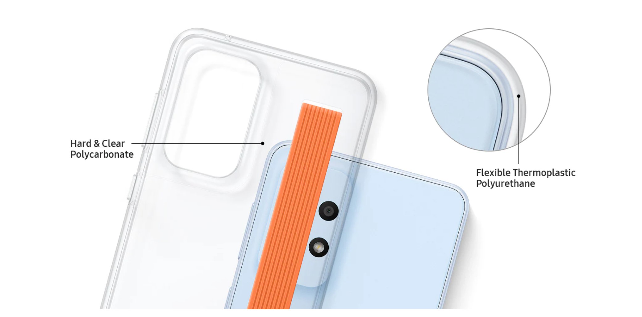 husa slim strap samsung galaxy a33 5g a336 material hibrid