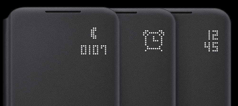 husa led view samsung galaxy s22+ s906 personalizare pictograme