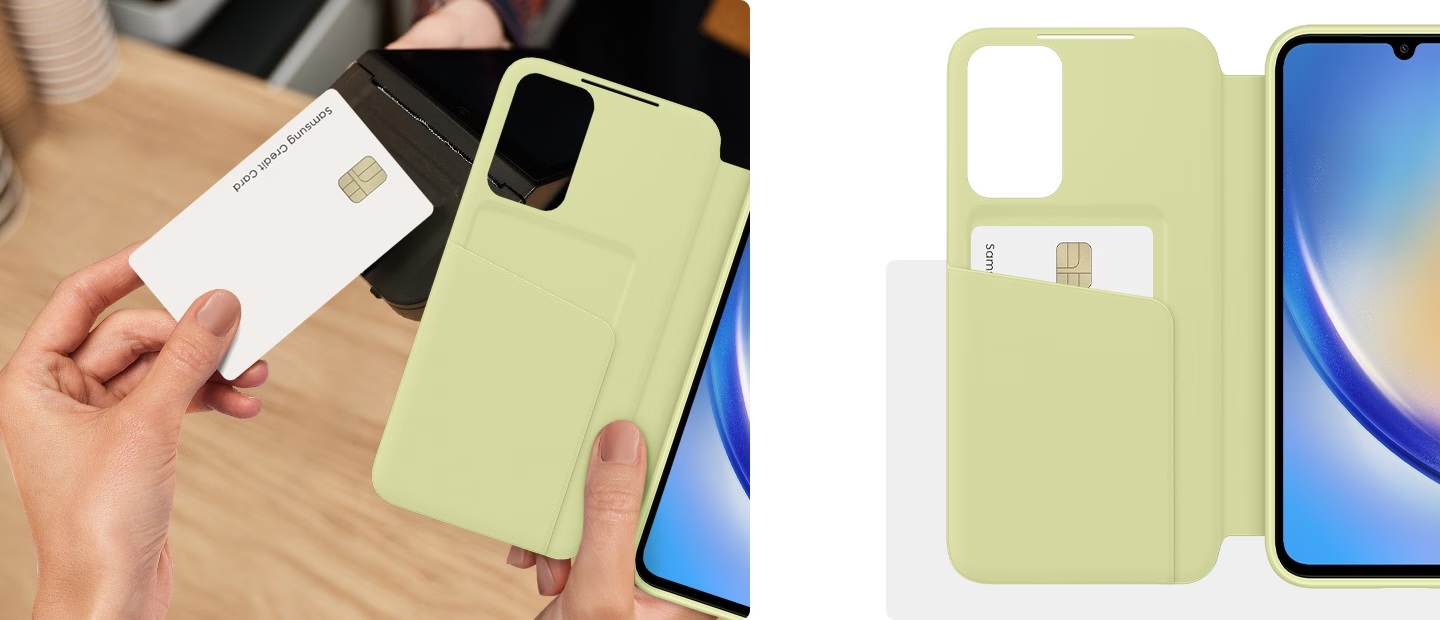 smart view cu compartiment pentru card - husa tip portofel
