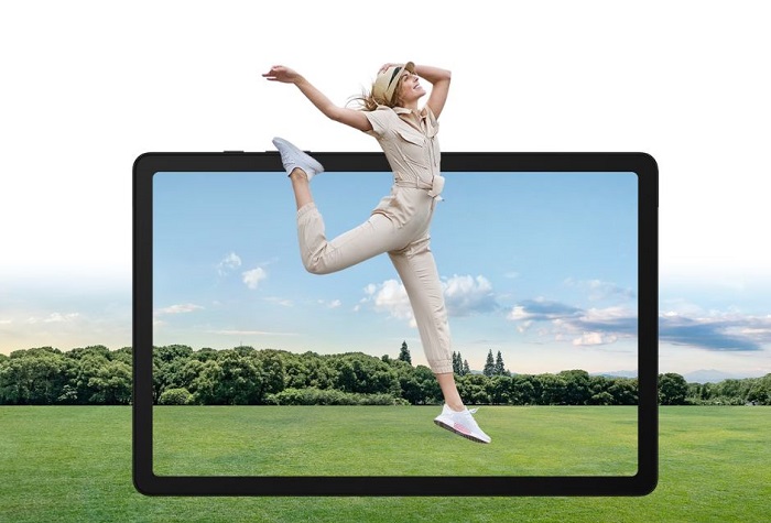 tableta samsung galaxy tab a9 are un ecran mare, luminos, cu o rata de refresh ridicata