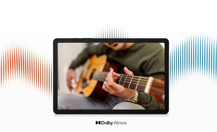 tableta samsung galaxy tab a9 are difuzoare stereo cu sunet 3D