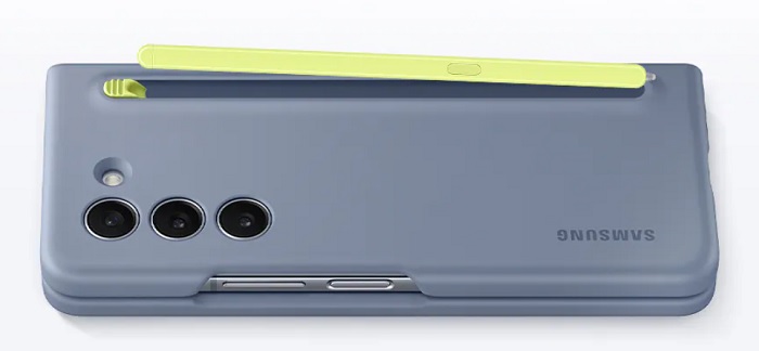 cu husa slim cu s-pen, pixul telefonului Samsung Galaxy Z Fold5 este pastrat in siguranta