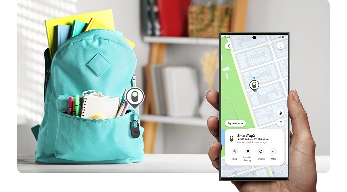 functia samsung smartthings find functioneaza cu samsung galaxy smarttag2