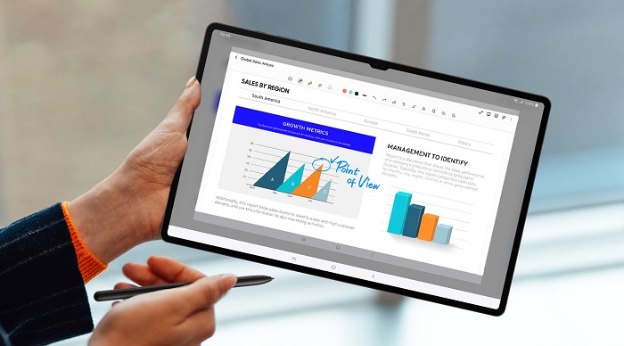 functia air command a s pen-ului samsung galaxy tab s9 iti imbunatateste productivitatea