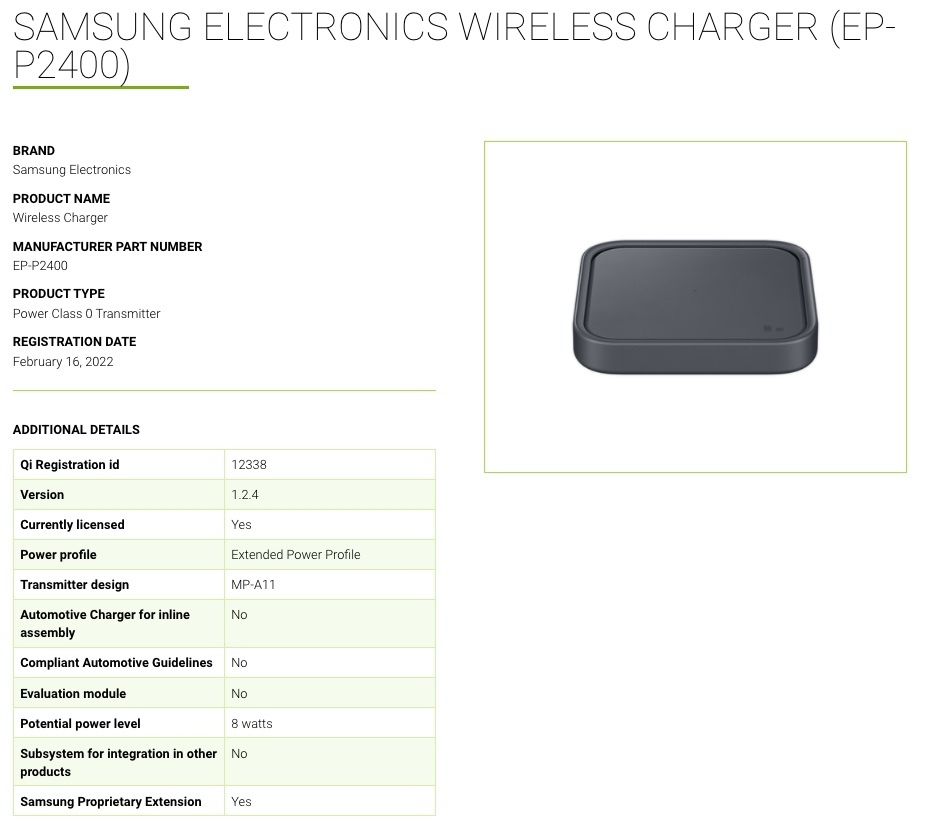 samsung pad incarcare rapida wireles specificatii
