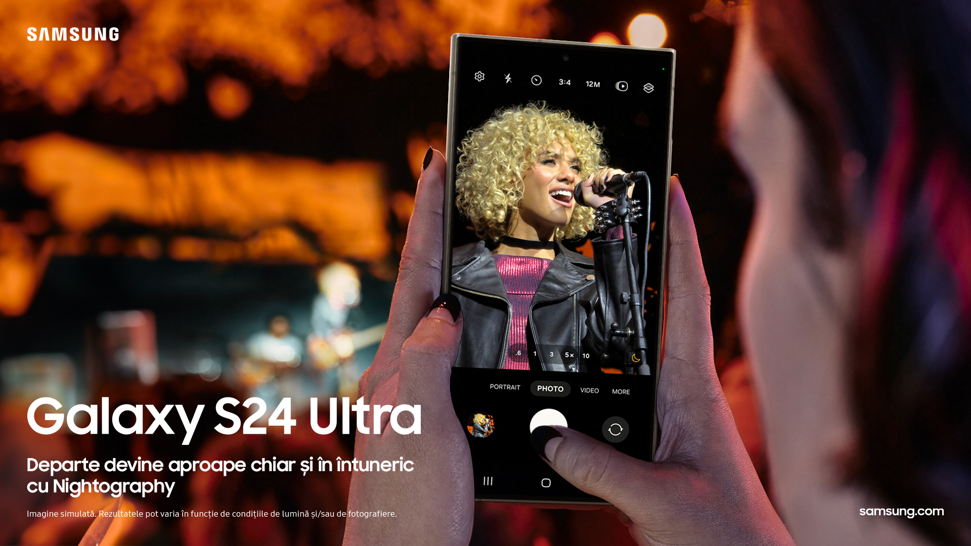 ai portrete clare si luminoase cu functia nightography a telefonului samsung galaxy s24 plus
