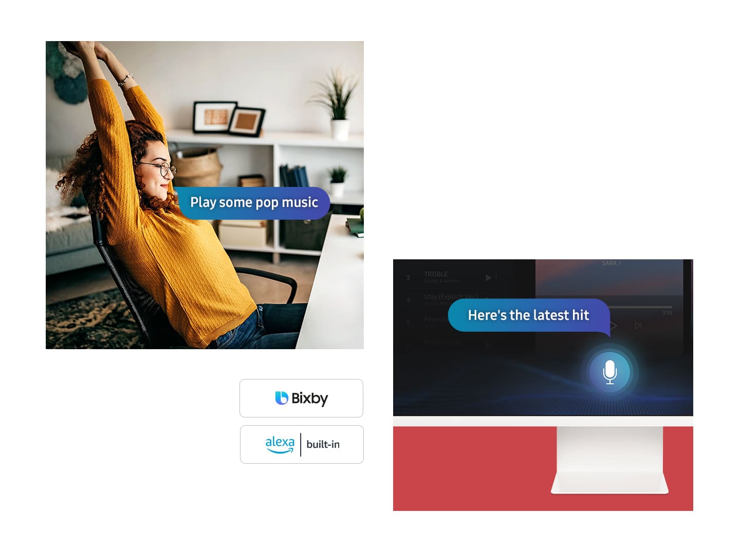 monitor smart uhd samsung m8 bixby si alexa