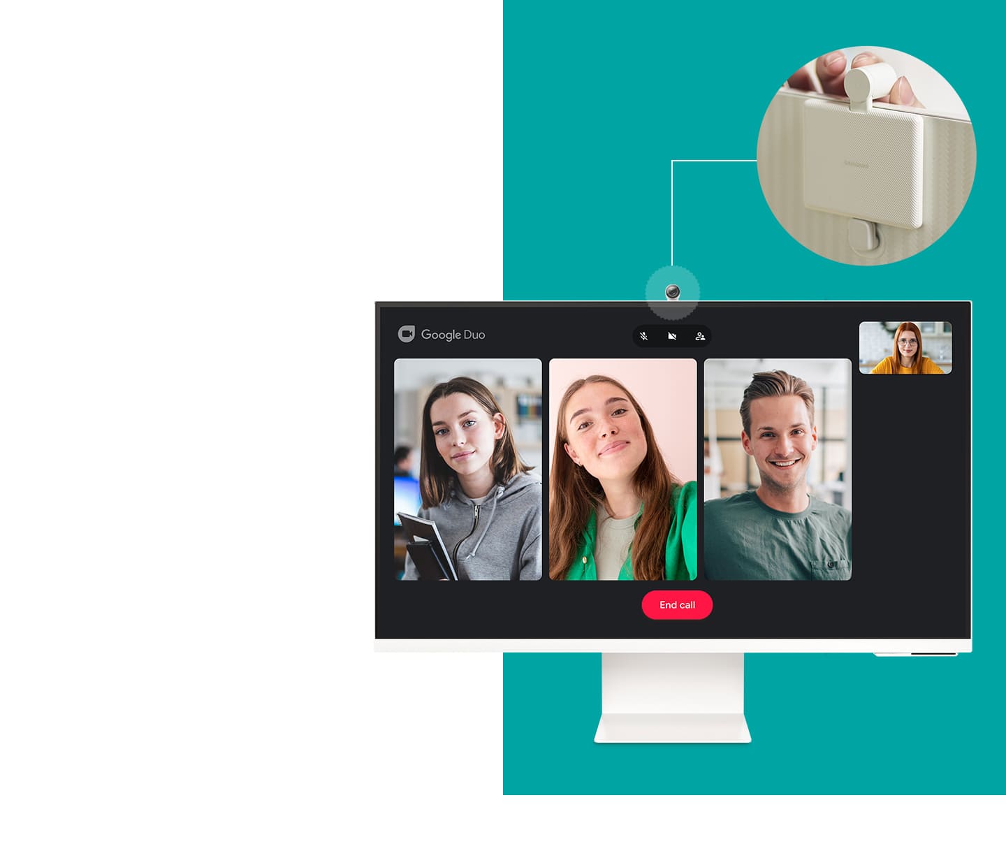monitor smart uhd samsung m8 camera slimfit