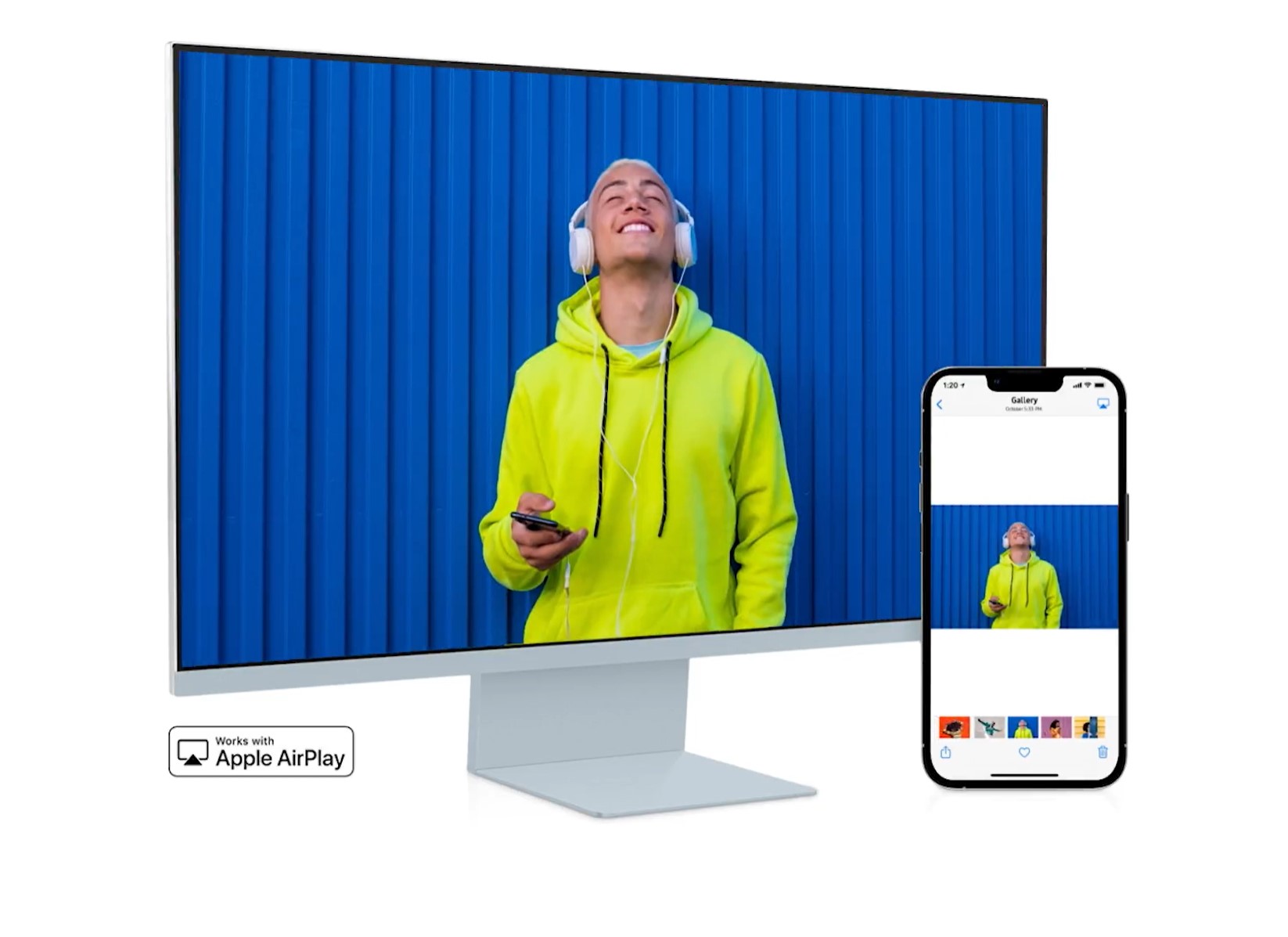 monitor smart uhd samsung m8 conectare cu apple