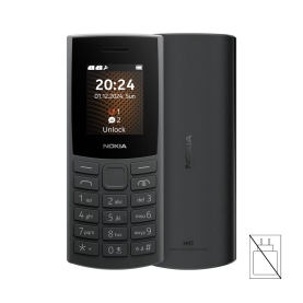 Telefon Nokia 105 Dual SIM 4G (2024) Charcoal 1GF032CPA1L02
