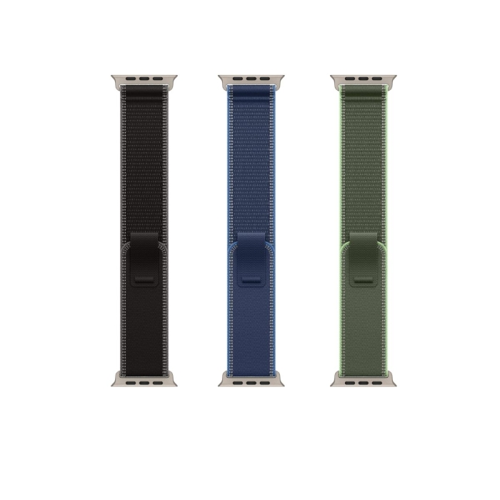 Brățară Apple Watch 49 mm Trail Loop, Natural Titanium Finish mft