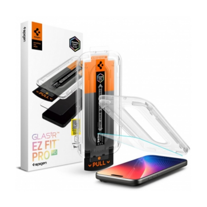 Folie sticlă pentru iPhone 17 Pro Max, 16 Pro Max Spigen Glas.tR EZ FIT Pro
361087