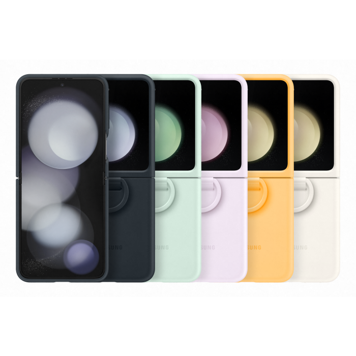 samsung husa silicon cu inel galaxy z flip5 ef-pf731t