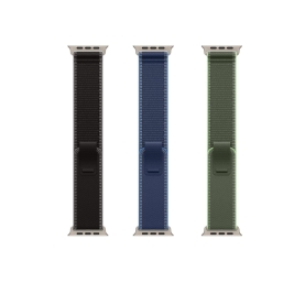 Brățară Apple Watch 49 mm Trail Loop, Natural Titanium Finish mft