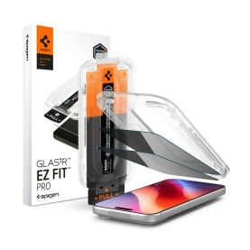 Set 2x Folie Sticlă Privacy iPhone 18 Pro Max Spigen GLAS.tR EZ Fit Pro